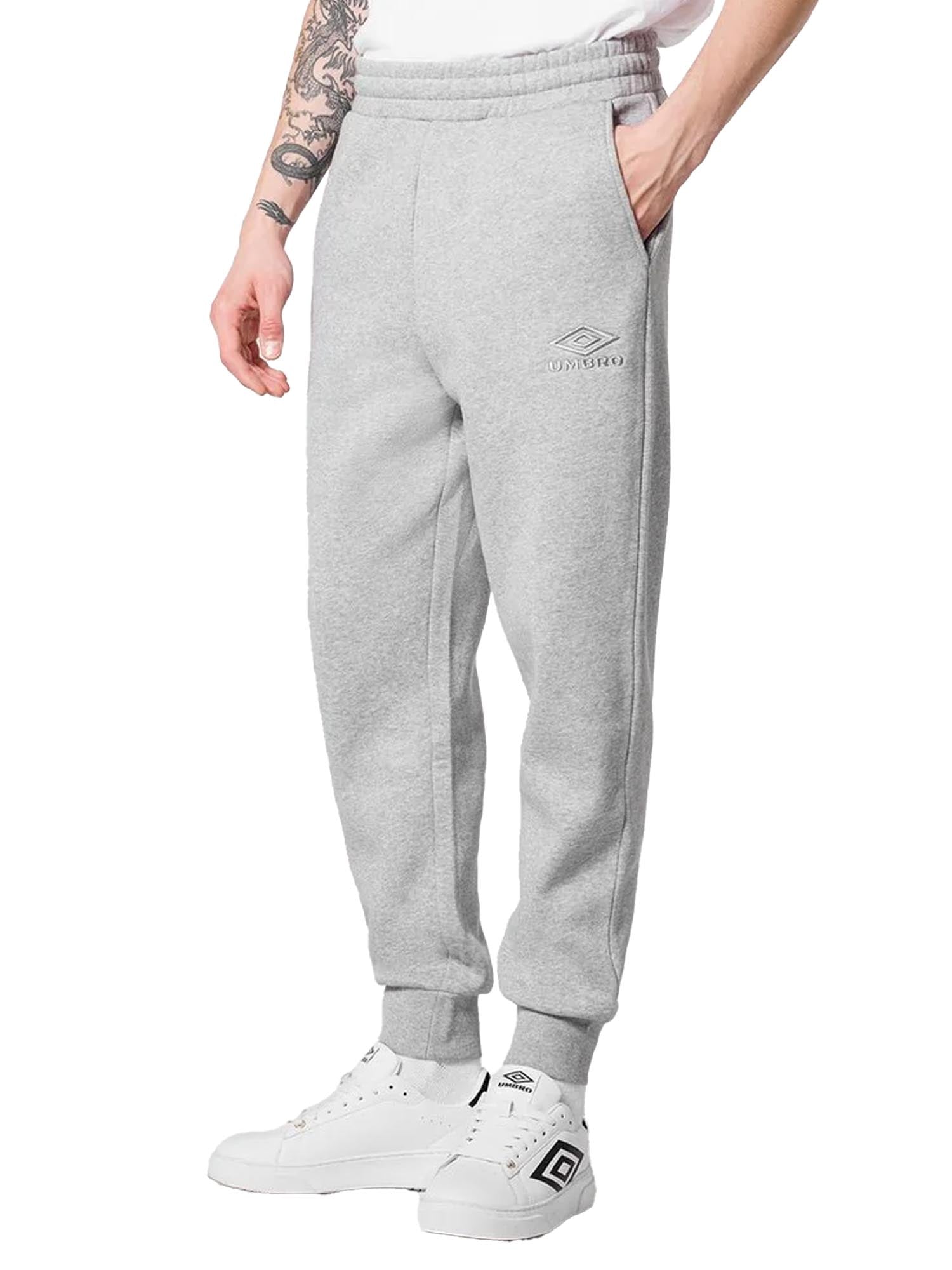 Umbro Brushed Fleece Cuff Pants Grigio