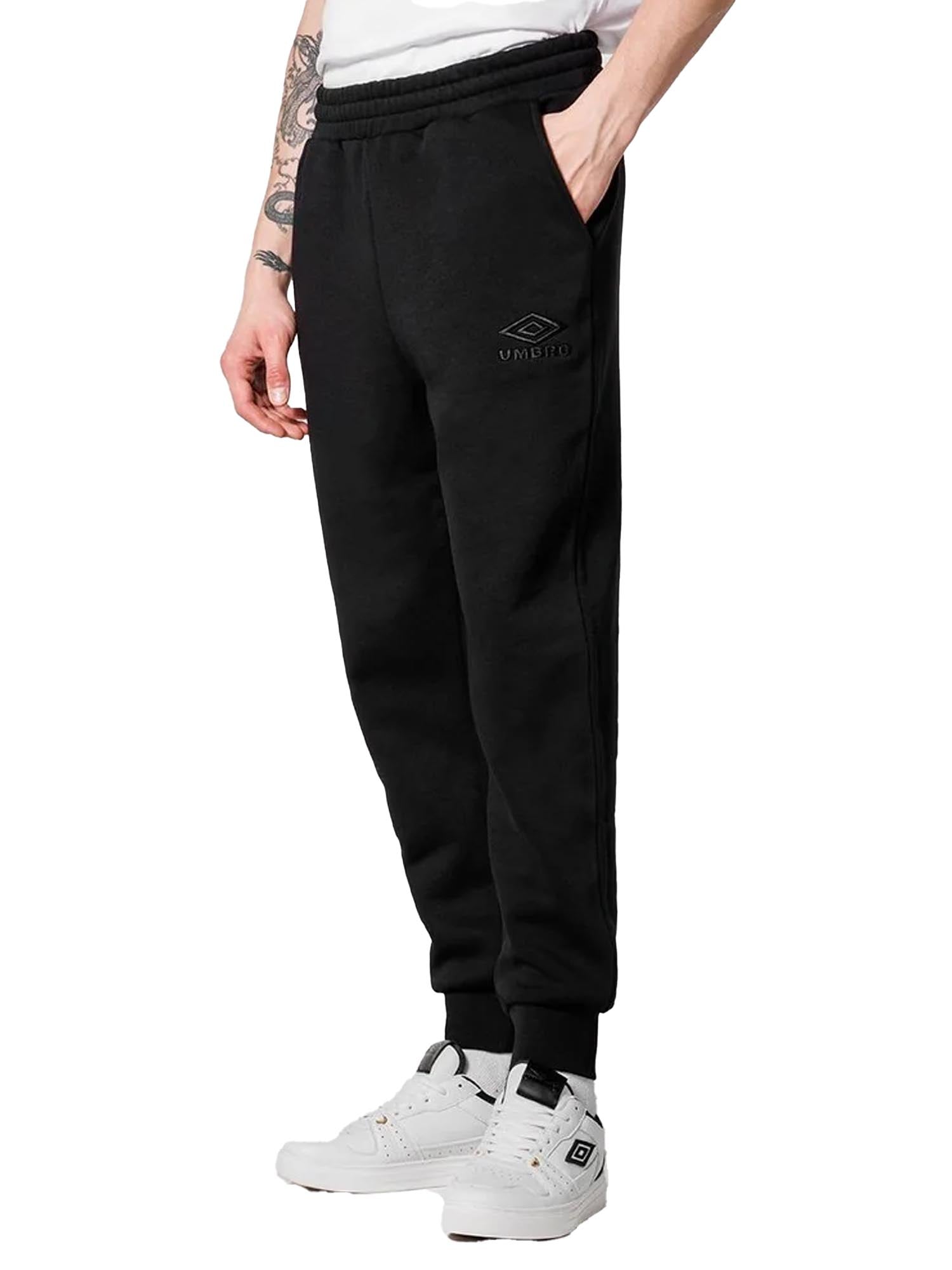 Umbro Brushed Fleece Cuff Pants Nero