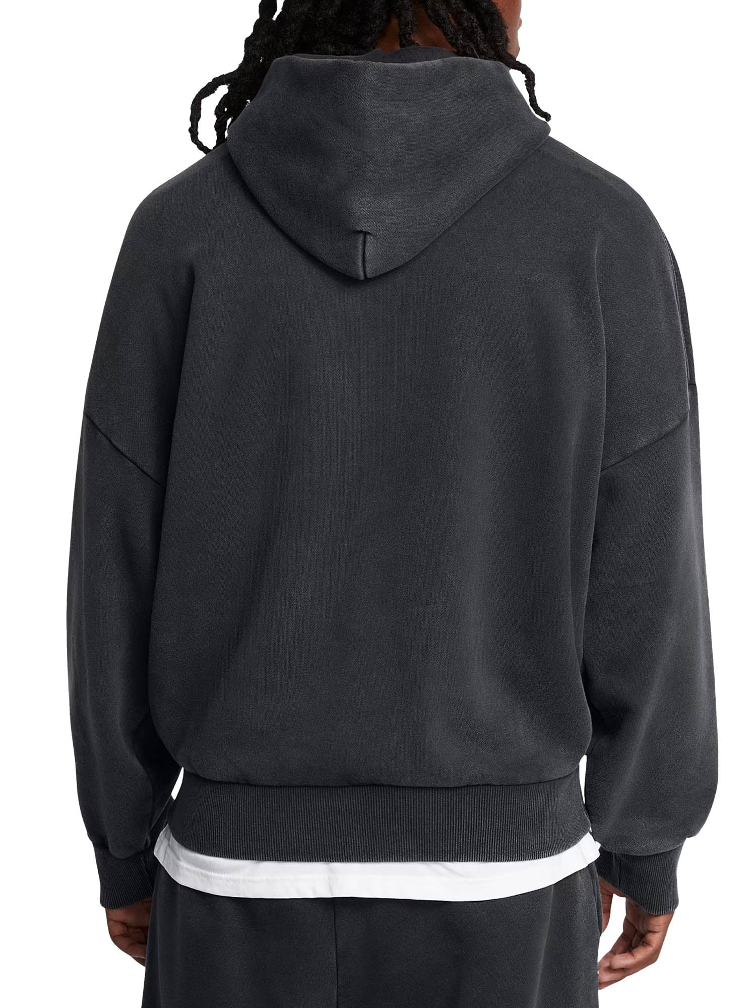 Under Armour Felpa con cappuccio oversize UA Icon Heavyweight Fleece Wash Nero