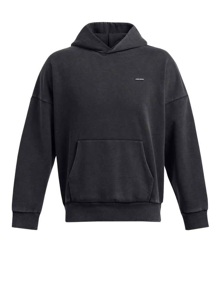 Under Armour Felpa con cappuccio oversize UA Icon Heavyweight Fleece Wash Nero