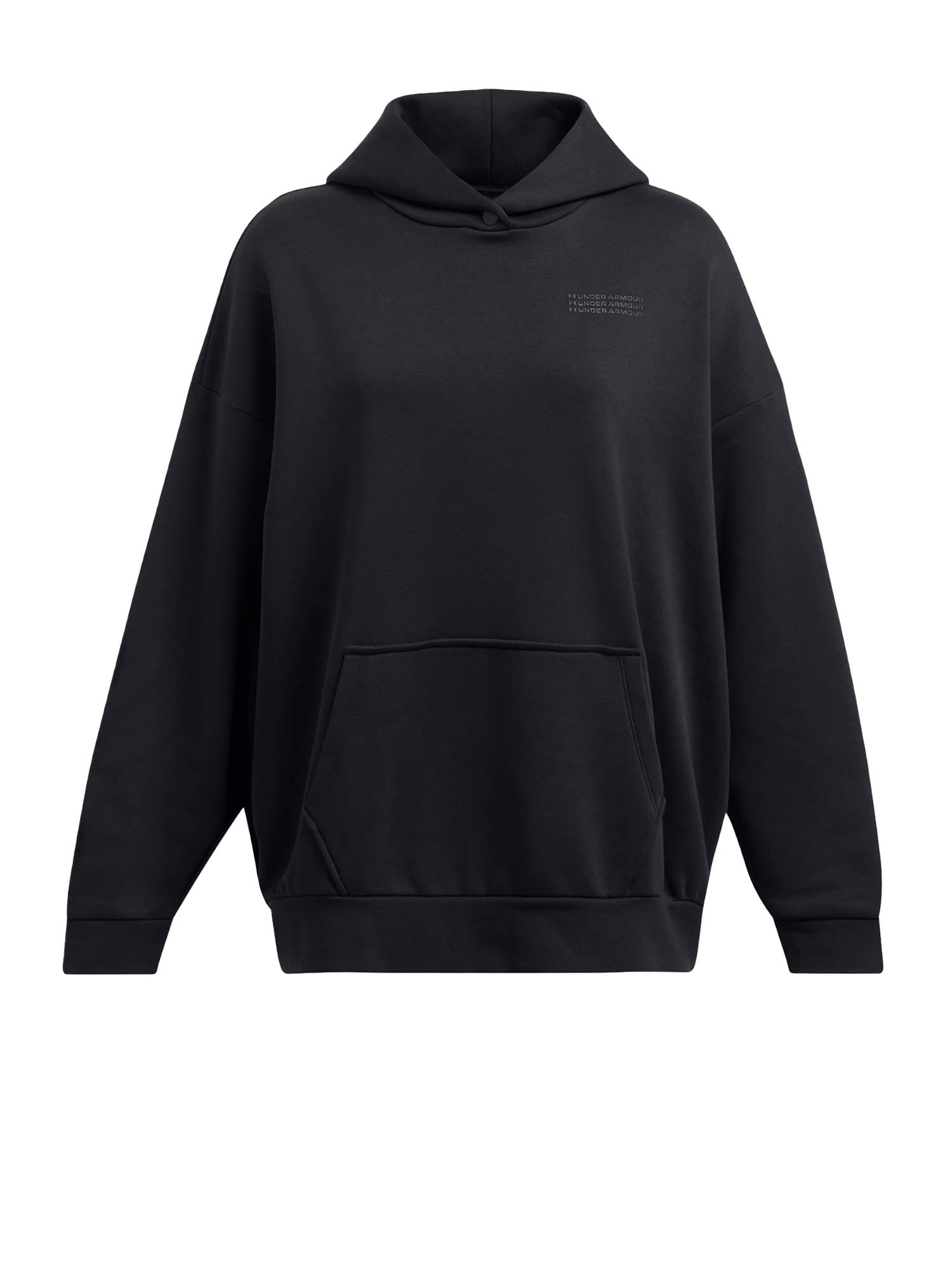 Under Armour Felpa con cappuccio UA Icon Fleece Ultra Oversized Nero