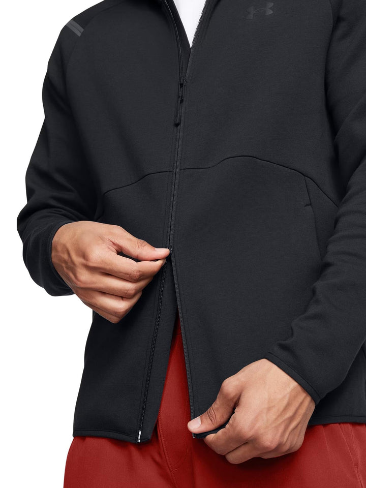 Under Armour Felpa con cappuccio UA Unstoppable Fleece Full-Zip Nero