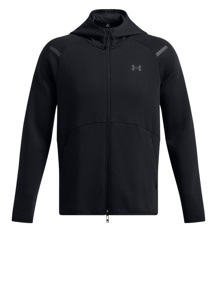 Under Armour Felpa con cappuccio UA Unstoppable Fleece Full-Zip Nero