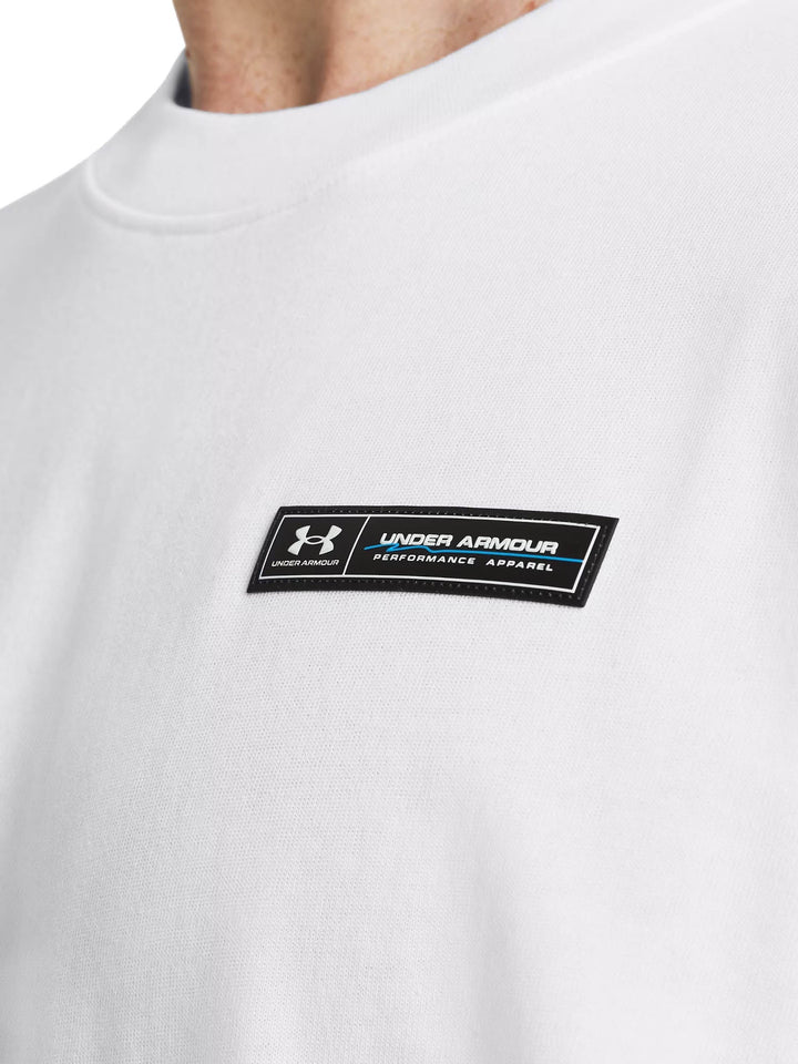 Under Armour Maglia a maniche corte UA Heavyweight Armour Label Bianco