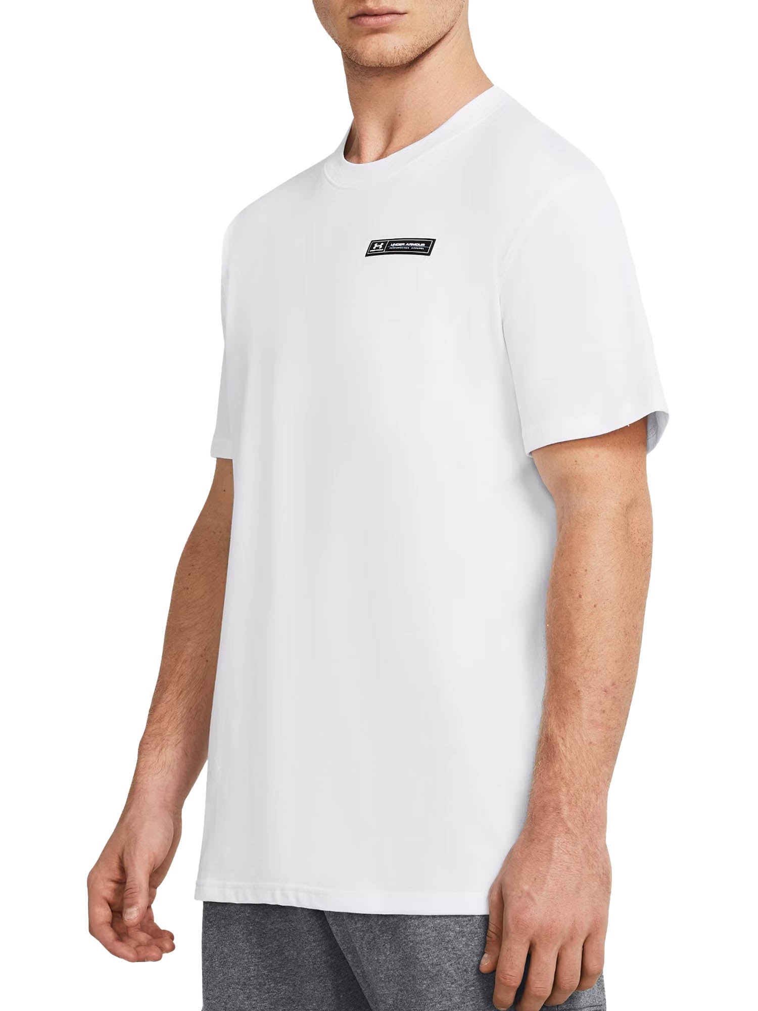 Under Armour Maglia a maniche corte UA Heavyweight Armour Label Bianco