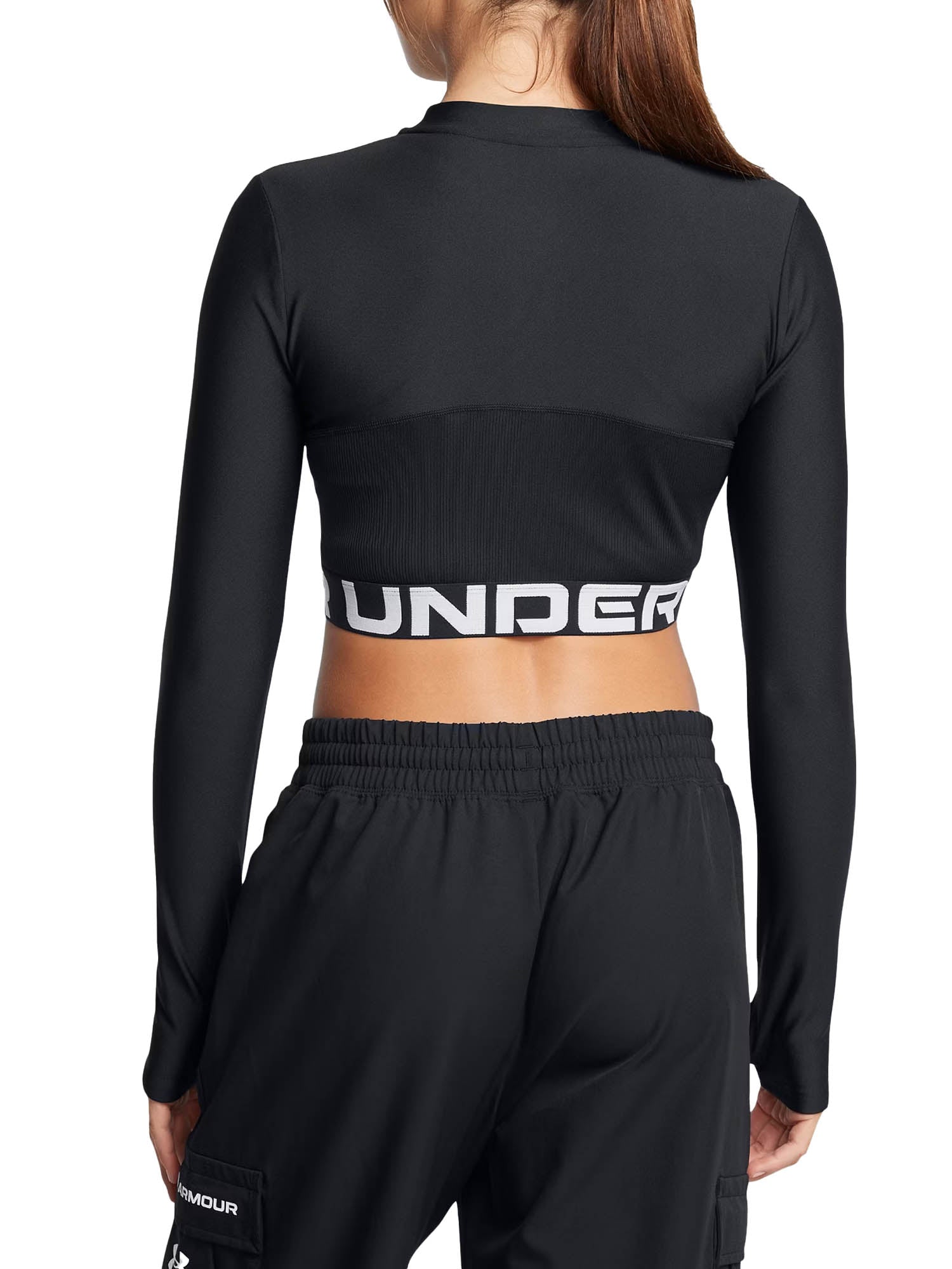 Under Armour Maglia a maniche lunghe HeatGear® Rib ¼ Zip Nero