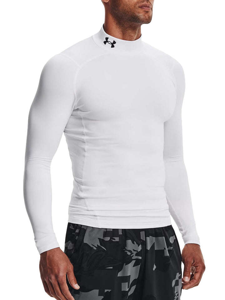 Under Armour Maglia ColdGear® Compression Mock Bianco