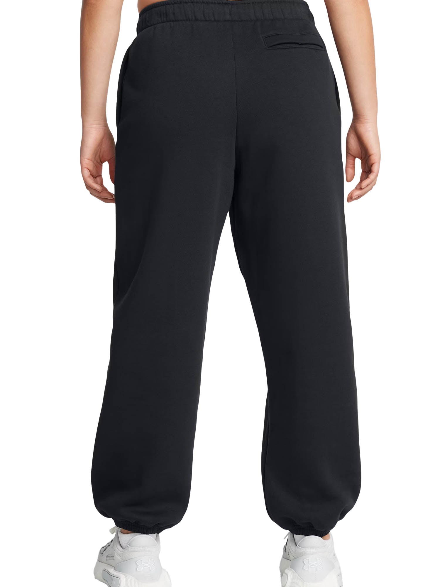 Under Armour Pantaloni UA Icon Fleece Oversized Wordmark Nero