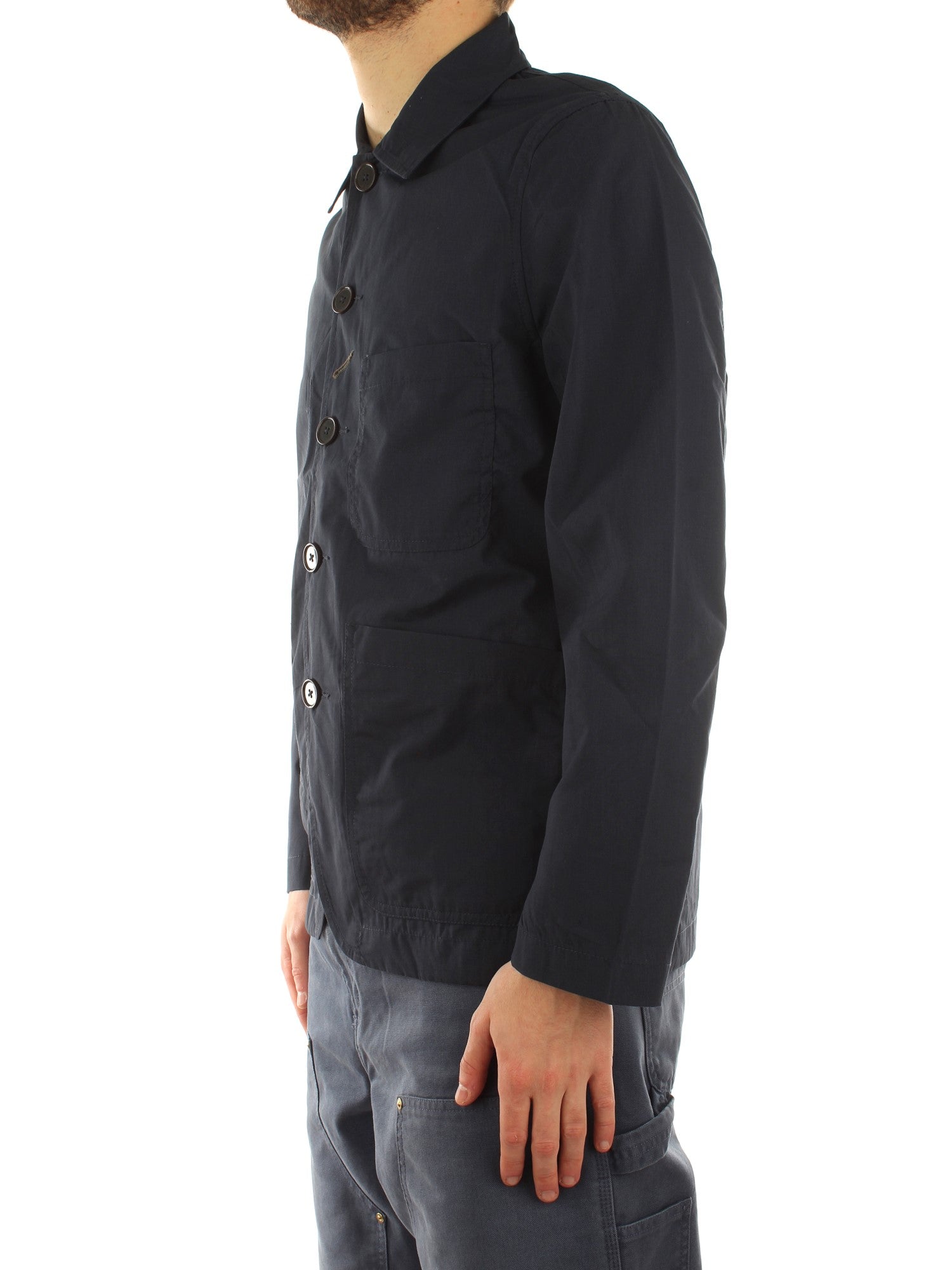 Universal Works Bakers C Jacket Blu