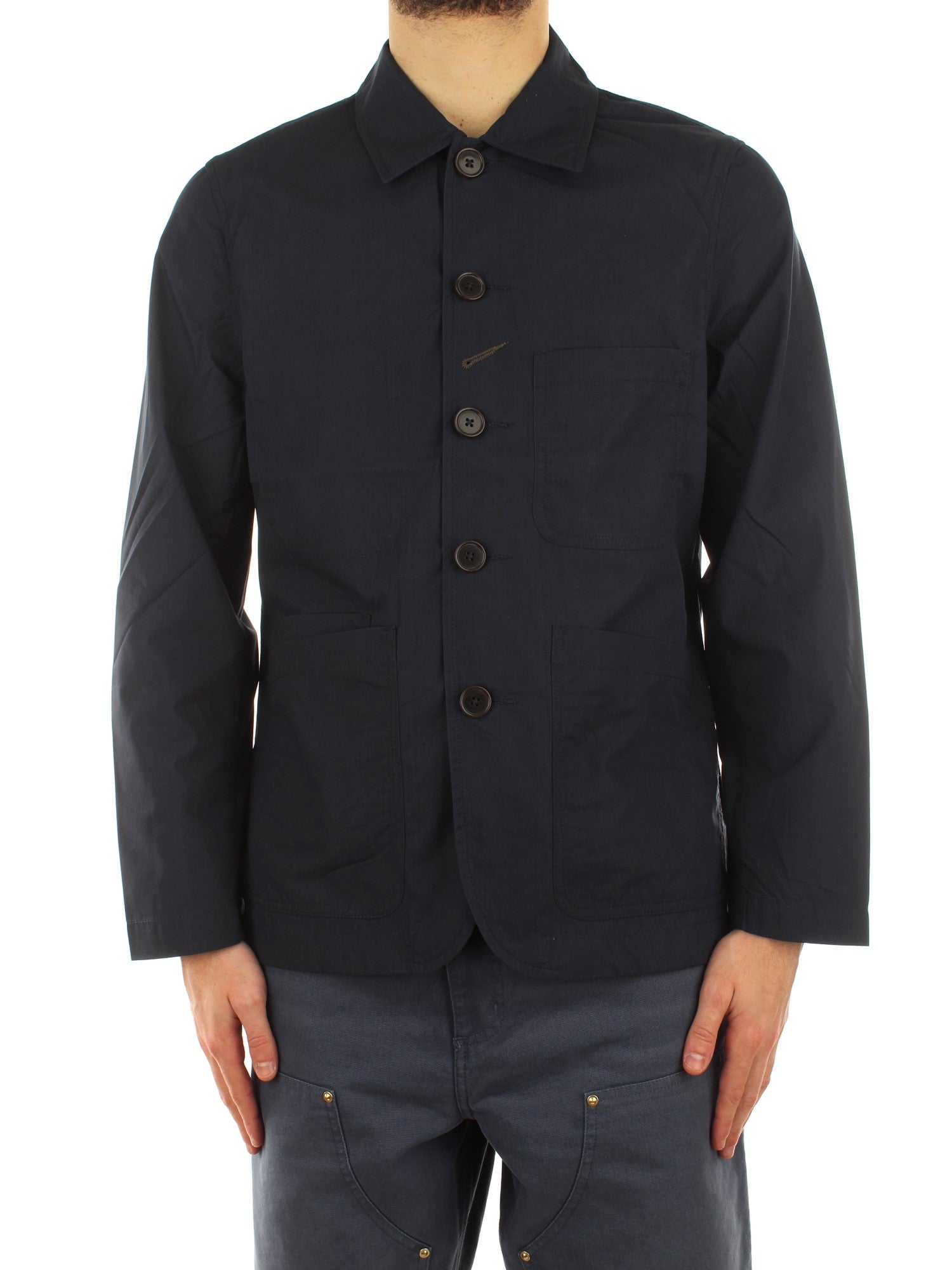 Universal Works Bakers C Jacket Blu