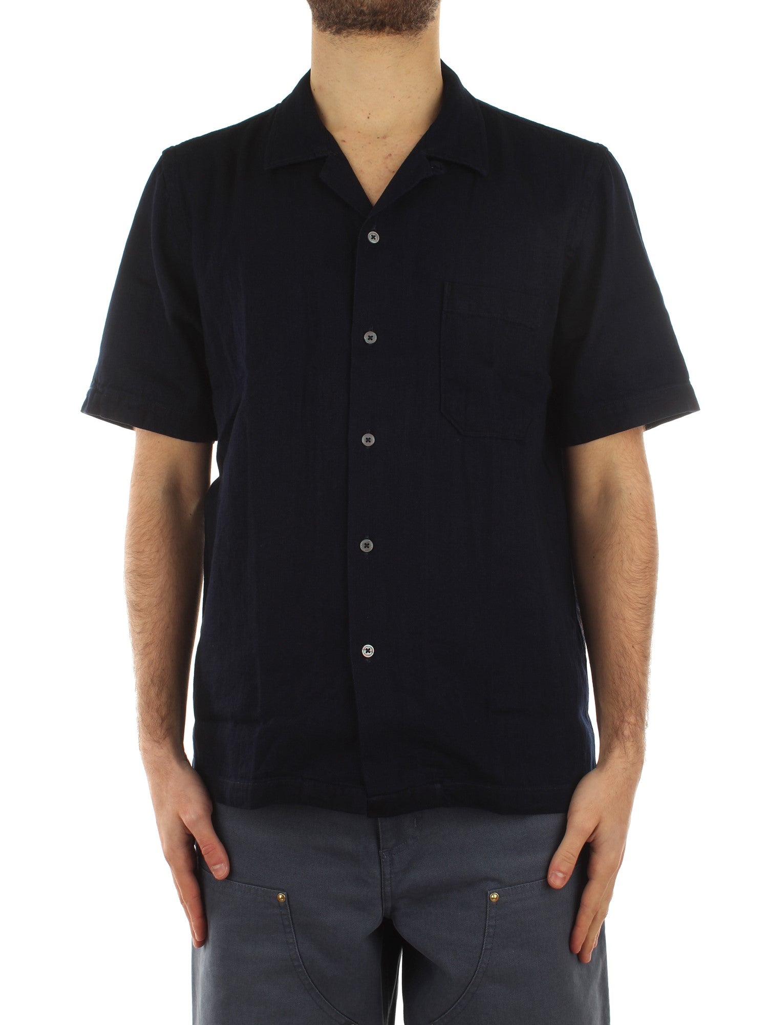 Universal Works Road Shirt Azzurro