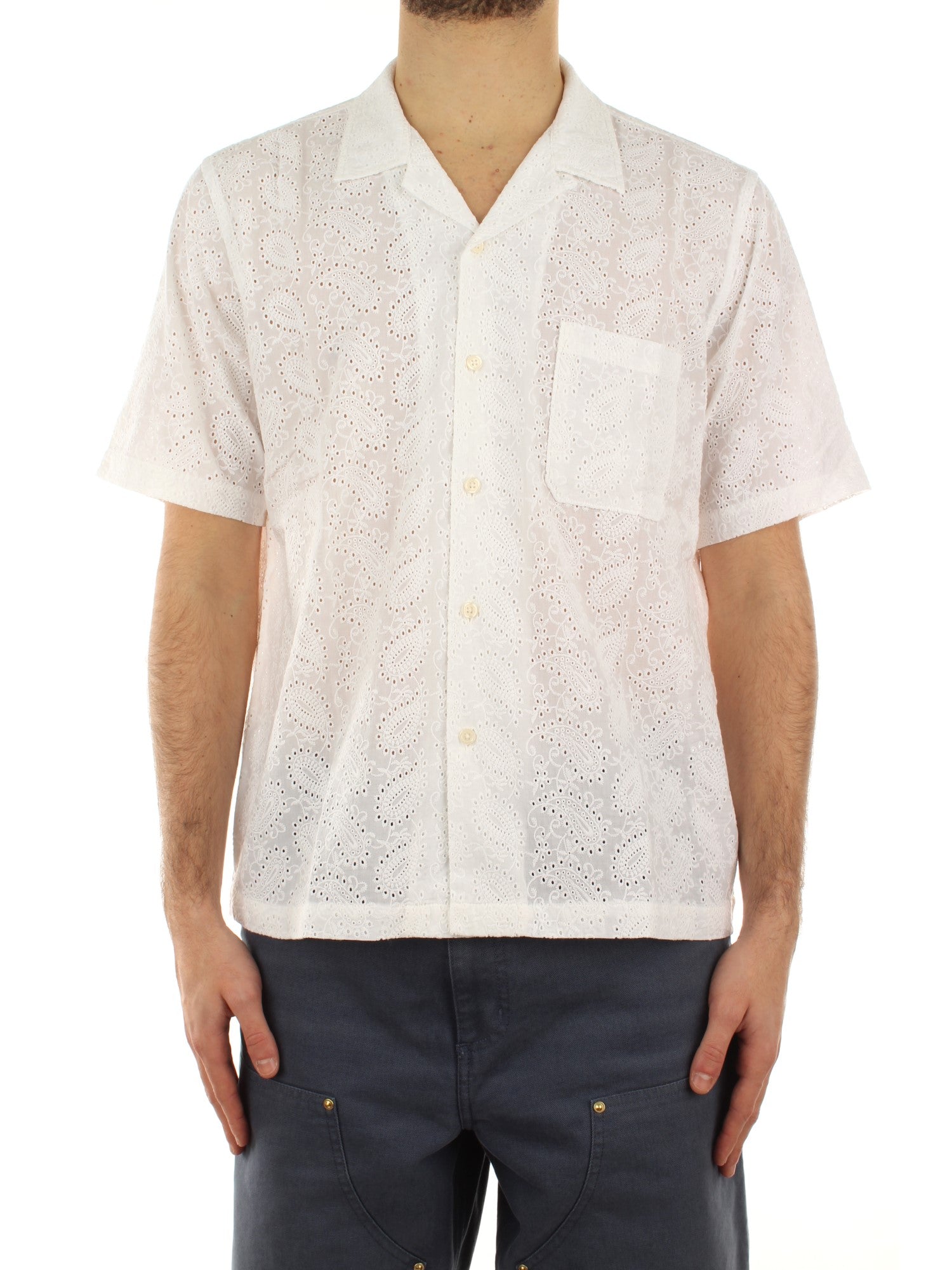 Universal Works Road Shirt Bianco