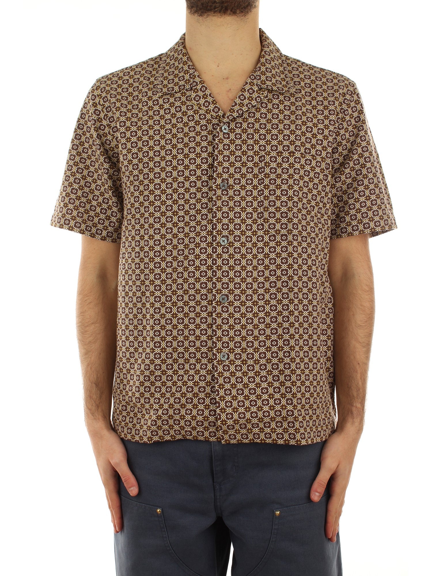 Universal Works Road Shirt Marrone