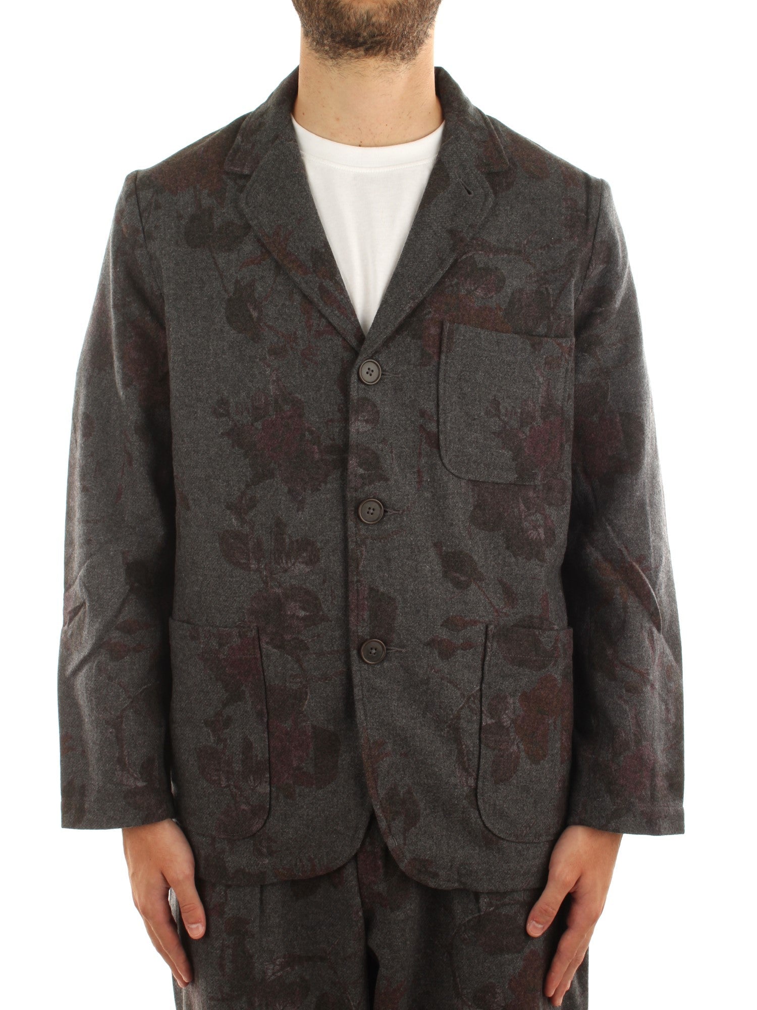 Universal Works Three Button Jacket Grigio