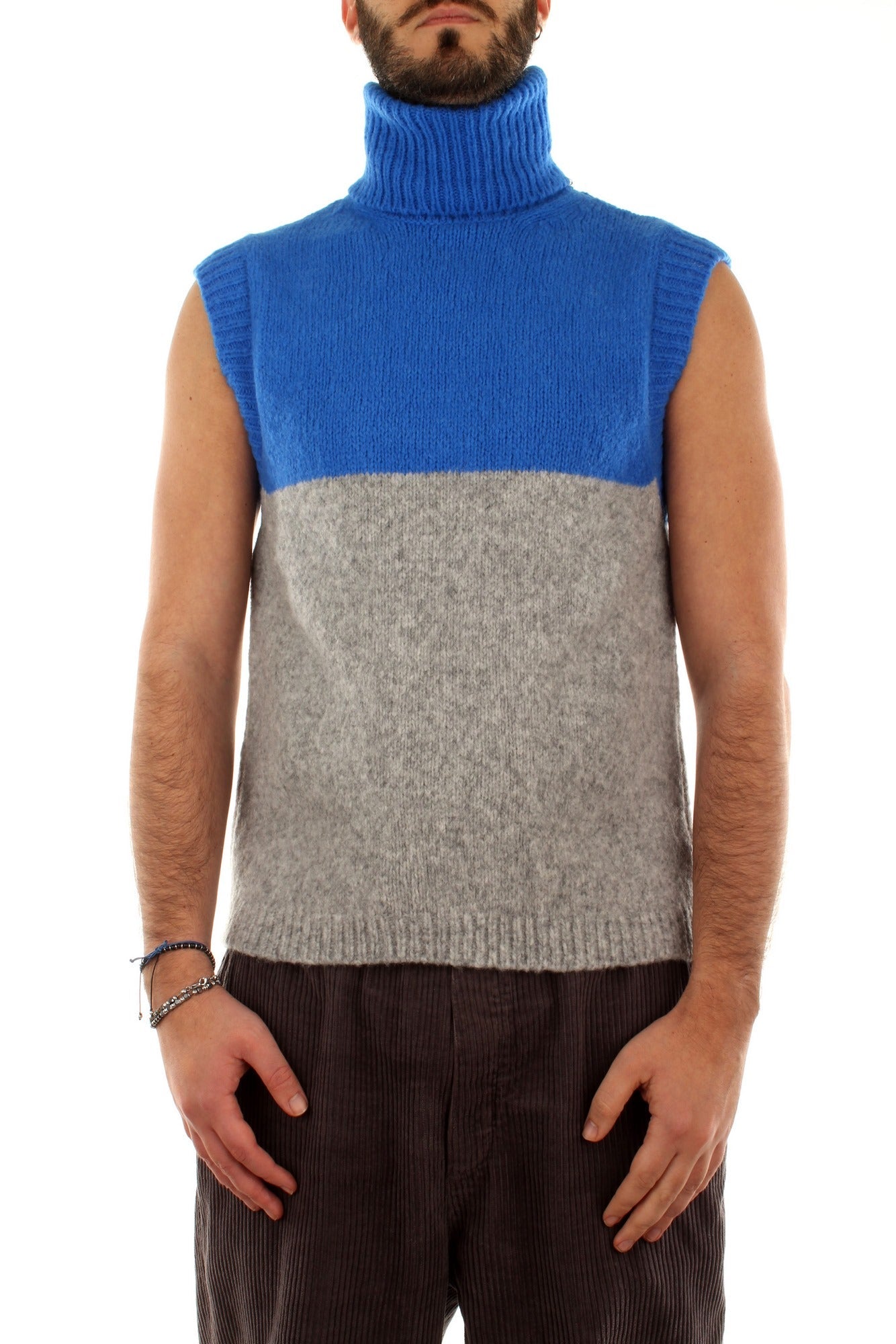 GILET Blu Walter Van Beirendonck