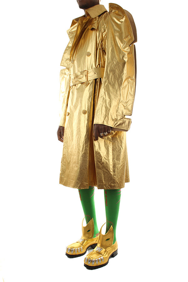 TRENCH Oro Walter Van Beirendonck