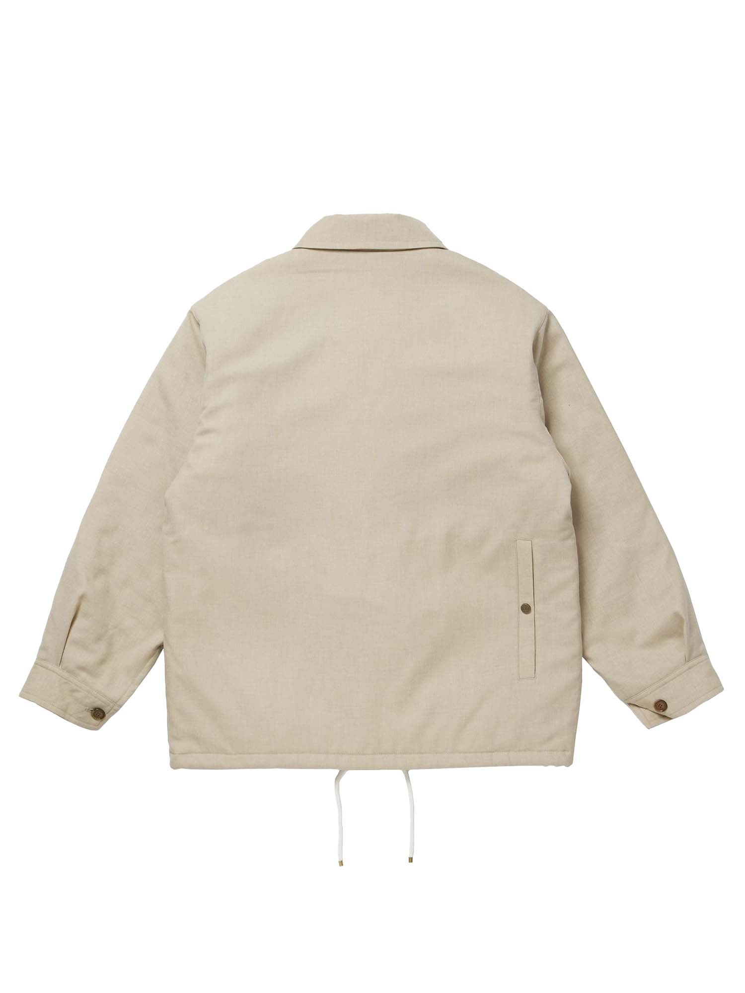 Woolrich Camicia Cruzer In Gabardina Di Lana Bianco