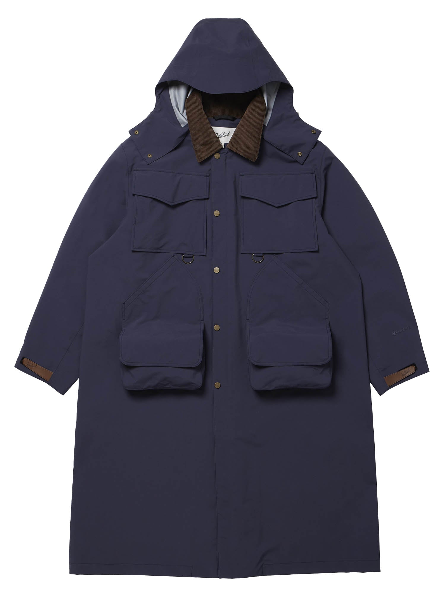 Woolrich Cappotto da pesca a tre strati Gore-Tex da uomo Blu